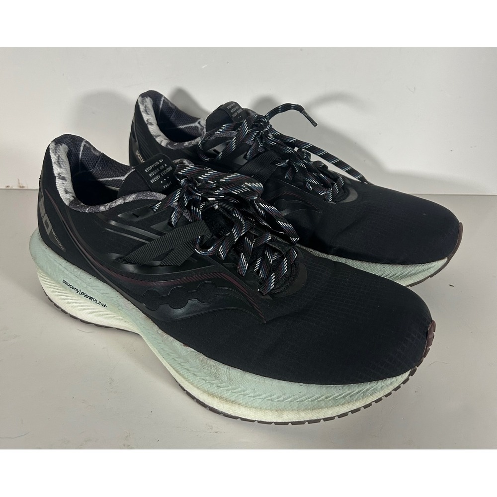 Saucony Triumph 20 Runshield Frost Womens 11.5 Running Shoes Black S10804-01